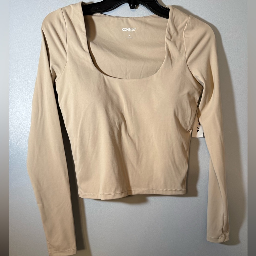 Taupe Contour Long Sleeve Top